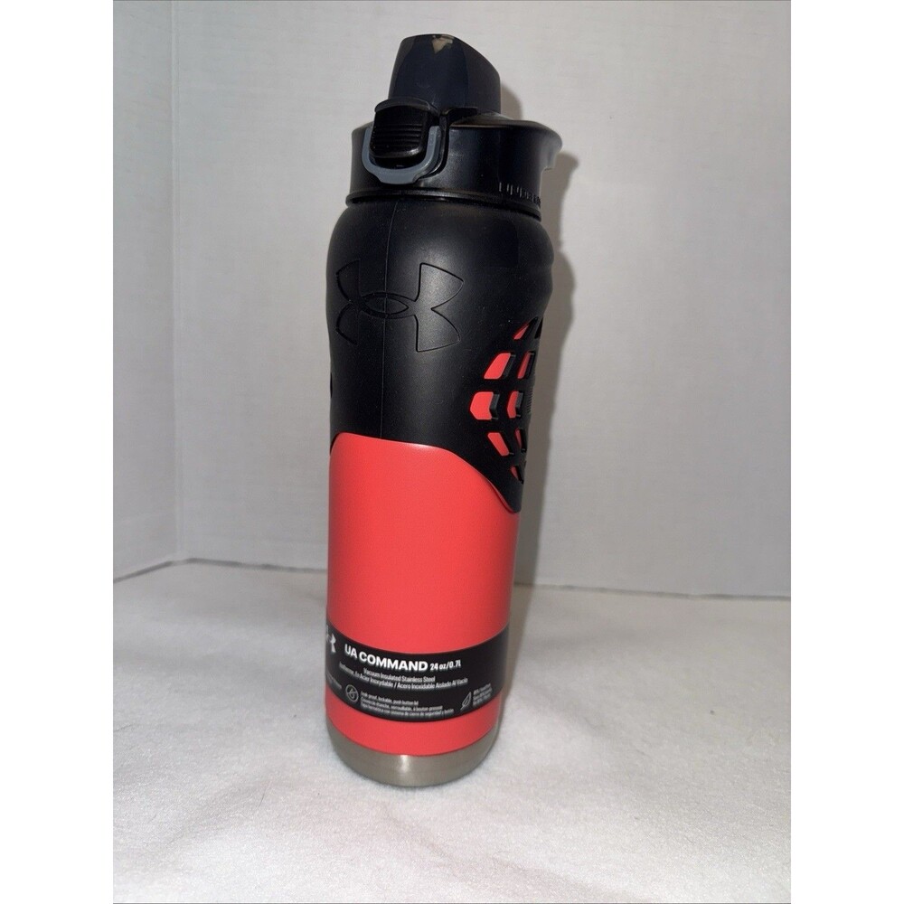 UNDER ARMOR  24 OZ COMMAND BETA 24oz WATER BOTTLE STAINLESS FLIP TOP LID NEW